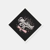 マスターItマスターズ学位MBA卒業 スタンダードカクテルナプキン (角)