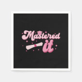 マスターItマスターズ学位MBA卒業 スタンダードカクテルナプキン (正面)