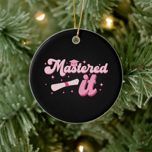 マスターItマスターズ学位MBA卒業 セラミックオーナメント (ツリー)