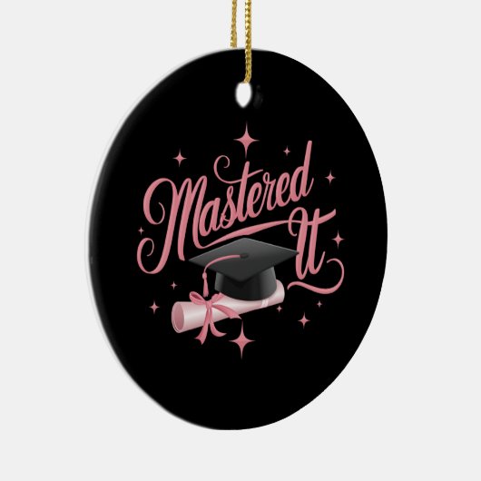 マスターItマスターズ学位MBA卒業 セラミックオーナメント (右)