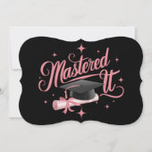 マスターItマスターズ学位MBA卒業 ノートカード (正面)