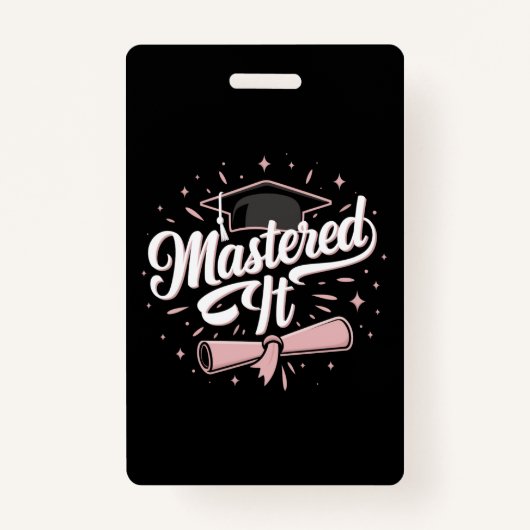 マスターItマスターズ学位MBA卒業 バッジ (正面)