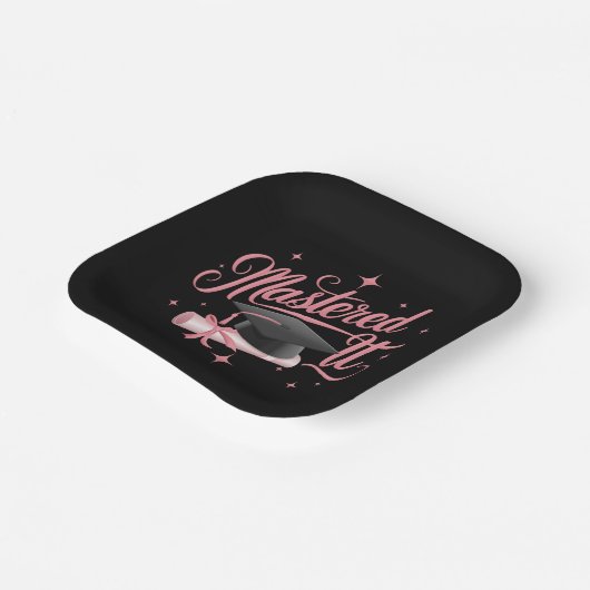 マスターItマスターズ学位MBA卒業 ペーパープレート (傾斜あり)