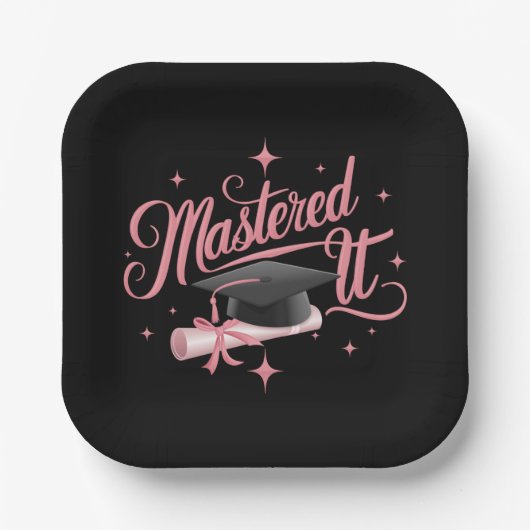 マスターItマスターズ学位MBA卒業 ペーパープレート