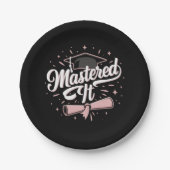 マスターItマスターズ学位MBA卒業 ペーパープレート (正面)