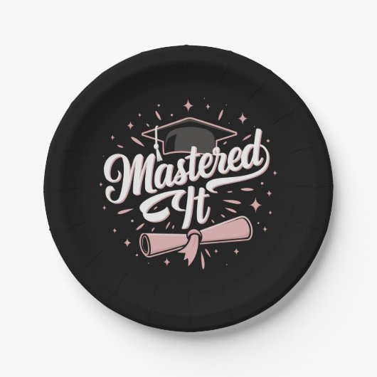 マスターItマスターズ学位MBA卒業 ペーパープレート (正面)