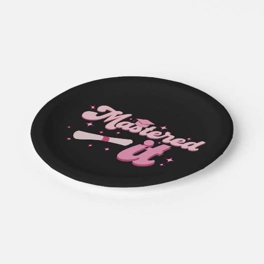 マスターItマスターズ学位MBA卒業 ペーパープレート (アングル)