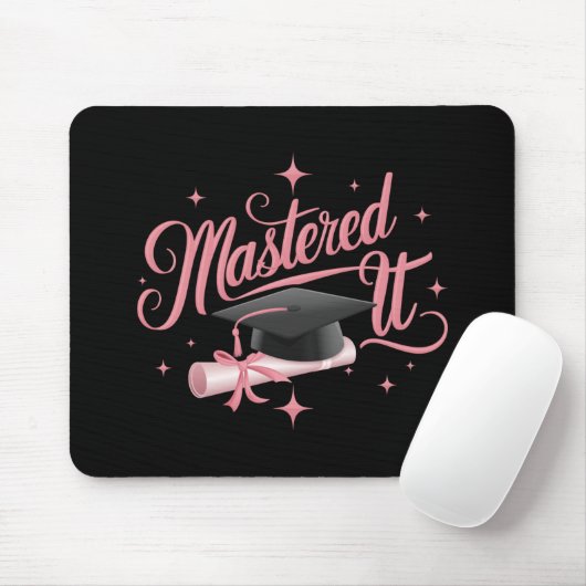 マスターItマスターズ学位MBA卒業 マウスパッド (マウス)