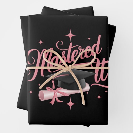 マスターItマスターズ学位MBA卒業 ラッピングペーパーシート (インサイチュ)