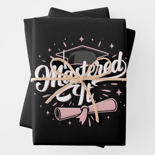 マスターItマスターズ学位MBA卒業 ラッピングペーパーシート (インサイチュ)