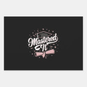 マスターItマスターズ学位MBA卒業 ラッピングペーパーシート (正面)