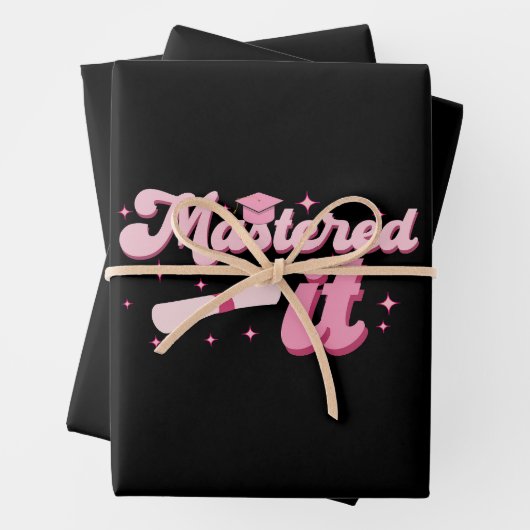 マスターItマスターズ学位MBA卒業 ラッピングペーパーシート (インサイチュ)