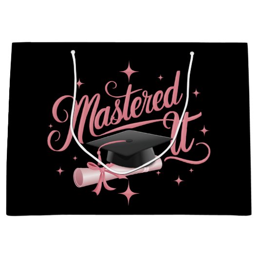 マスターItマスターズ学位MBA卒業 ラージペーパーバッグ (正面)