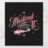 マスターItマスターズ学位MBA卒業 ワインラベル (シングルラベル)