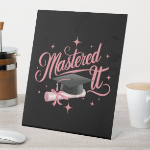 マスターItマスターズ学位MBA卒業 台座サイン