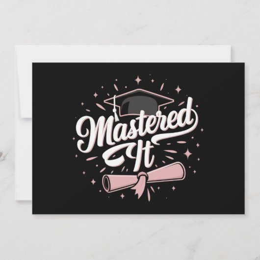 マスターItマスターズ学位MBA卒業 招待状 (正面)