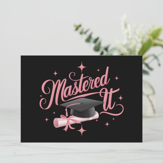 マスターItマスターズ学位MBA卒業 招待状 (スタンド正面)