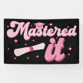 マスターItマスターズ学位MBA卒業 横断幕 (横)