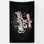 マスターItマスターズ学位MBA卒業 横断幕 (縦)