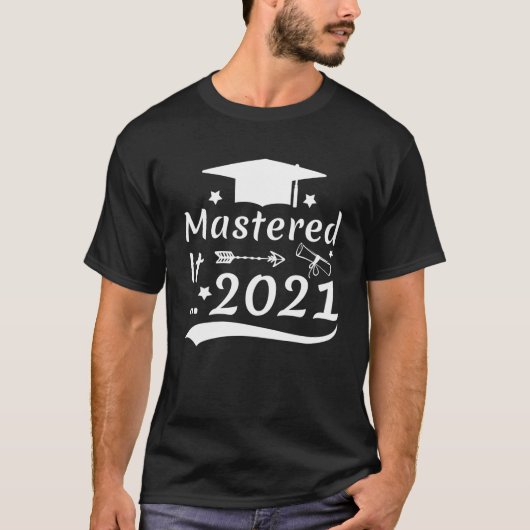 マスターit 2021修士号卒業2021メートル tシャツ (正面)