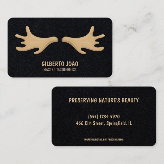 マスタ剥製機 名刺 (正面/裏面)