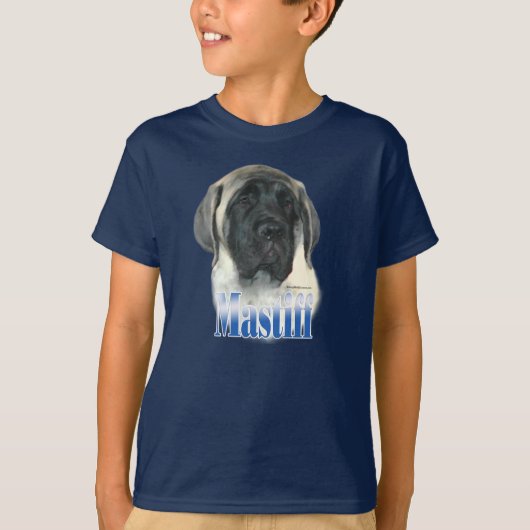 マスチフ子犬の名前Tシャツ Tシャツ (正面)