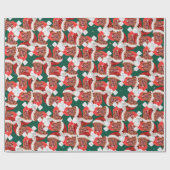 マスティフおもしろいフランスのクリスマスパターン ラッピングペーパー (フラット)