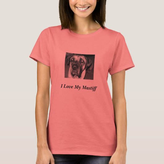 マスティフが大好き Tシャツ (正面)