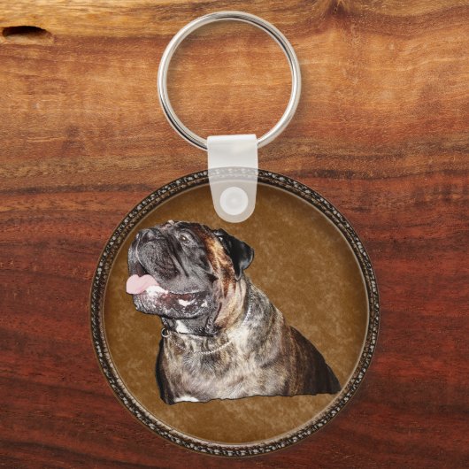マスティフのギフトKeychainブルマスティフのギフト キーホルダー (正面)