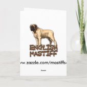 マスティフのクリスマスカード シーズンカード (裏面)