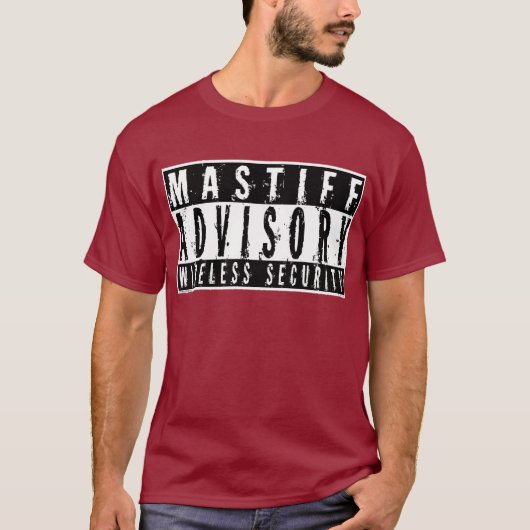 マスティフの諮問無線保証 Tシャツ (正面)