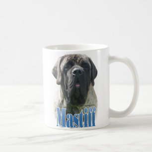 マスティフの(brindle)名前 コーヒーマグカップ