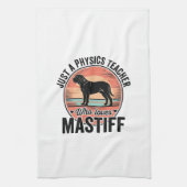 マスティフを愛する物理教師のヴィンテージ犬Tシャツ_1 キッチンタオル (縦)