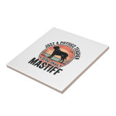 マスティフを愛する物理教師のヴィンテージ犬Tシャツ_1 タイル (側面)