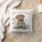 マスティフドッグママフローラ クッション (ブランケット)