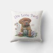 マスティフドッグママフローラ クッション (裏面)