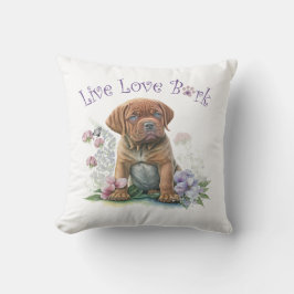 マスティフドッグママフローラ クッション