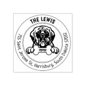 マスティフドッグ差出人住所ファミリー ラバースタンプ (インプリント)