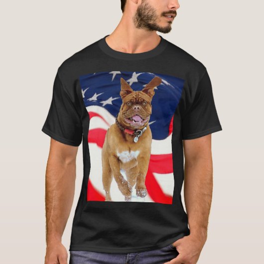マスティフフランスのアメリカプライド Tシャツ (正面)