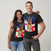 マスティフフランスのアメリカプライド Tシャツ (ユニセックス)
