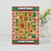 マスティフフランスのカウントダウンクリスマス降臨カレンダー シーズンカード (スタンド正面)