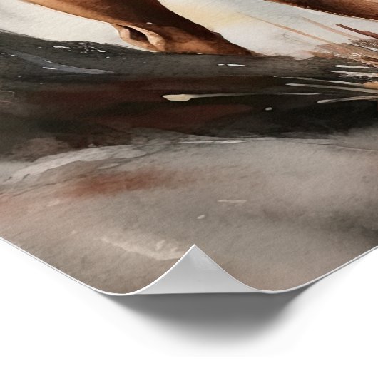 マスティフフランスのドッグアートプリントポスター ポスター (角)