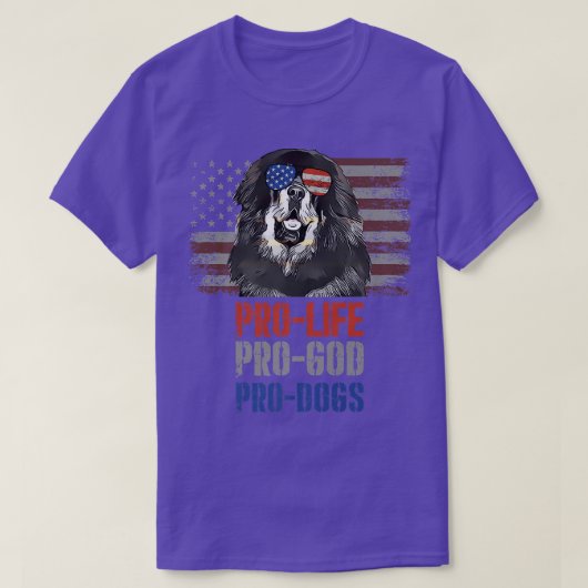 マスティフプロライフプロ神犬プレミアム Tシャツ (デザイン正面)
