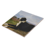 マスティフラブラドール犬のポートレート（ローザボネウル） タイル (側面)