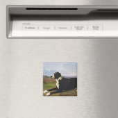 マスティフラブラドール犬のポートレート（ローザボネウル） マグネット (インサイチュ (食洗機))