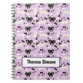 マスティフ子犬の品種パタンパープル ノートブック (正面)