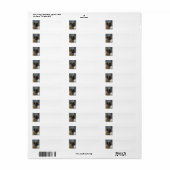 マスティフ差出人住所ラベル ラベル (フルシート)