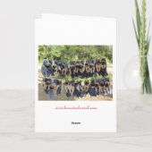 マスティフ来の子犬が幸せなvデーを望む シーズンカード (裏面)