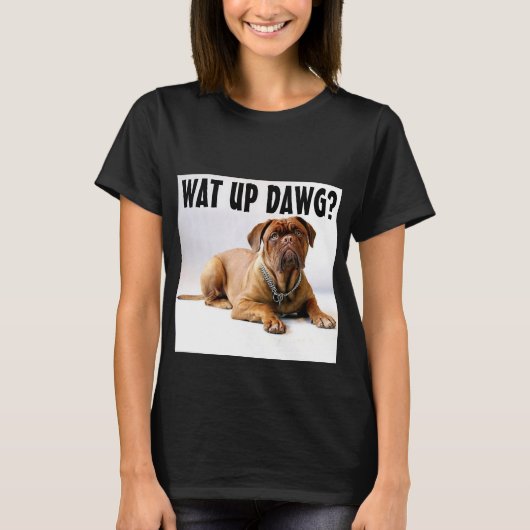マスティフ犬おもしろTシャツ Tシャツ (正面)