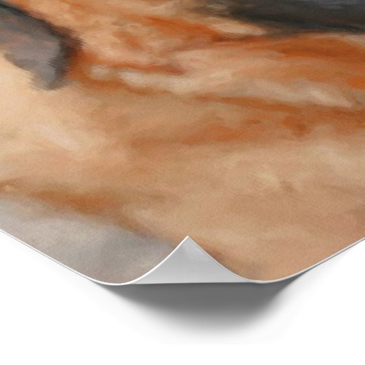 マスティフ犬のアートフォト絵画ズ ポスター (角)